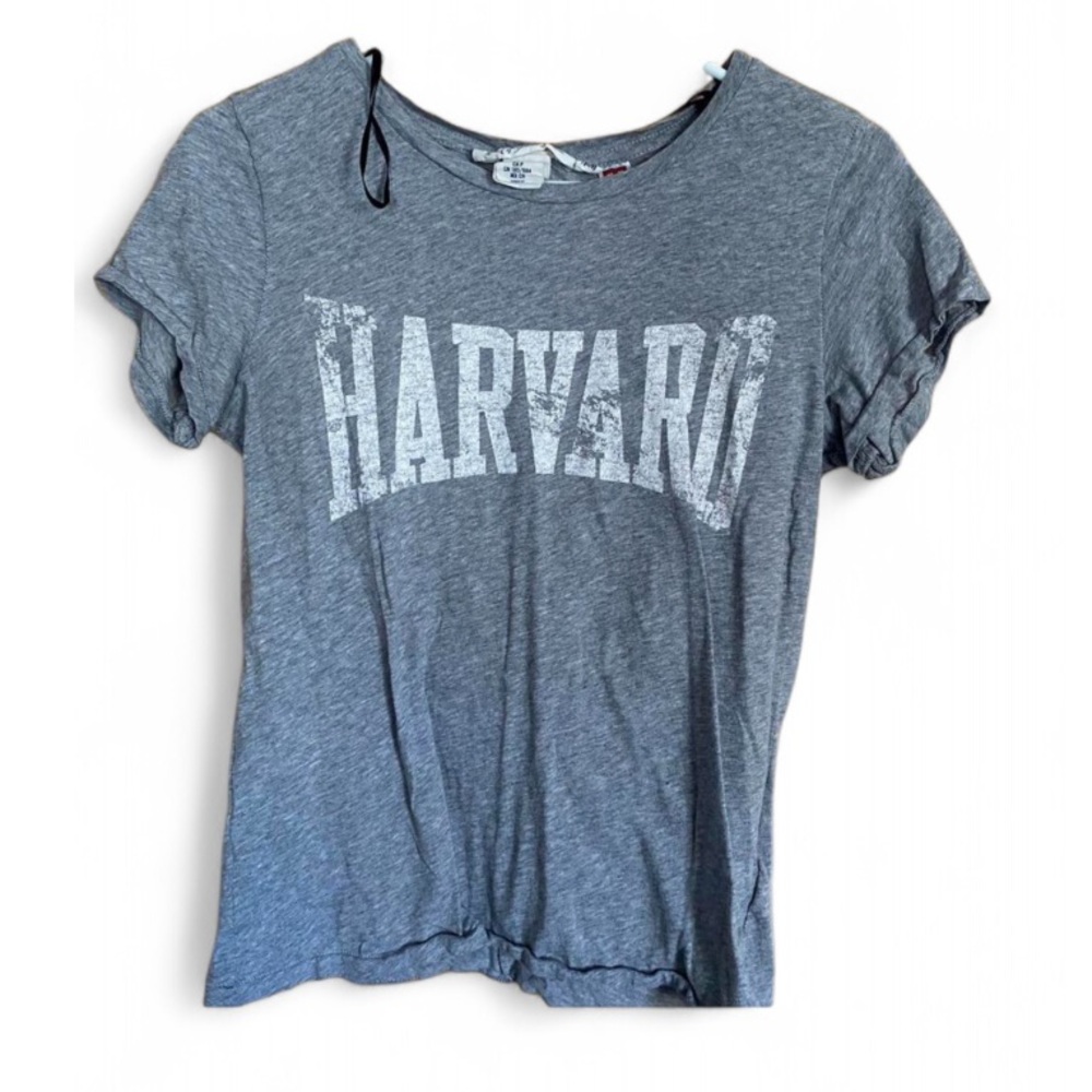 Women’s H&M Harvard University Gray Short Sleeve T-Shirt